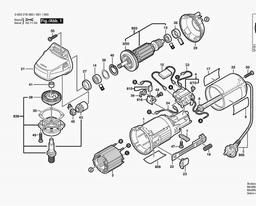Bosch Combi-angle Grinder PWS 500 spare parts