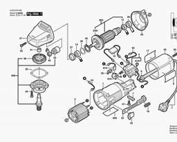 Bosch Angle Grinder PWS 550 spare parts