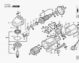 Bosch Combi-angle Grinder MWS 550 spare parts