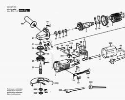 Bosch Angle Grinder PWS 6-115 spare parts