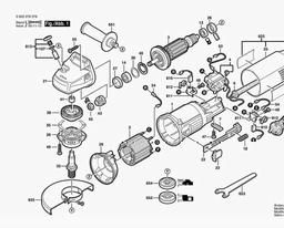 Bosch Angle Grinder PWS 7-115 spare parts
