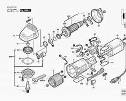 Bosch Angle Grinder PWS 6-115 spare parts
