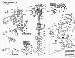 Bosch Random Orbital Sander 3283DVS spare parts