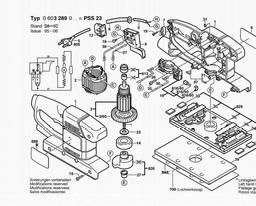 Bosch Orbital Sander PSS 23 spare parts