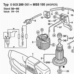 Bosch Orbital Sander PSS 23 spare parts