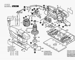 Bosch Orbital Sander PSS 23 E spare parts