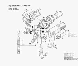 Bosch Hot Air Gun PHG 500 spare parts