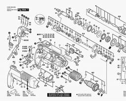 Bosch Diy Hammer Drill GBH 2RE spare parts
