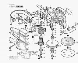 Bosch Random Orbital Sander PEX 15 AE spare parts