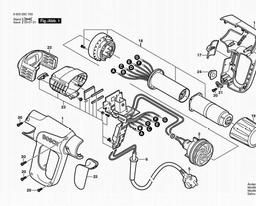 Bosch Hot Air Gun PHG 630 DCE spare parts