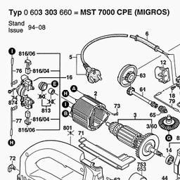 Bosch Jig Saw PST 700 PAE spare parts
