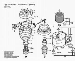 Bosch All Purpose Vacuum Cleane PAS 11-25 spare parts