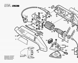Bosch Delta Sander PDA 100 A spare parts