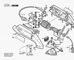 Bosch Delta Sander PDA 100 A spare parts