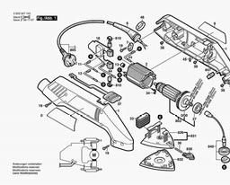 Bosch Delta Sander PDA 10-92 spare parts