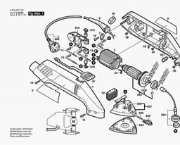 Bosch Delta Sander PDA 120 E spare parts