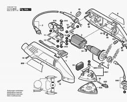Bosch Delta Sander PDA 120 E spare parts