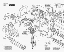 Bosch General Purpose Saw PFZ 1300 AE spare parts