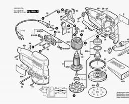 Bosch Random Orbital Sander B7255 spare parts