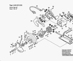 Bosch PKS 7 1/4" spare parts