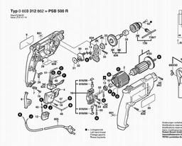 Bosch Percussion Drill PSB 500 R spare parts