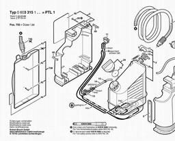 Bosch Wallpaper Stripper PTL 1 spare parts