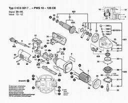 Bosch Angle Grinder PWS 10-125 CE spare parts