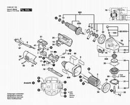 Bosch Universal Angle Grinder B9250 spare parts