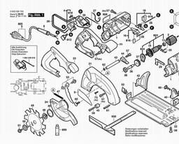 Bosch Circular Saw PKS 54 CE spare parts