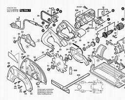 Bosch Circular Saw PKS 66 spare parts