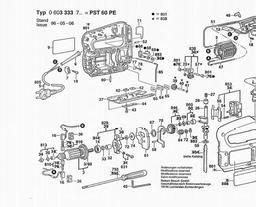 Bosch Jig Saw PST 60 PE spare parts
