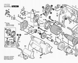 Bosch Percussion Drill PSB 530 RE spare parts