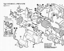 Bosch Percussion Drill PSB 5-15 RE spare parts