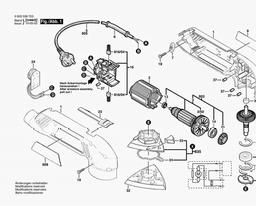Bosch Delta Sander PDA 180 E spare parts