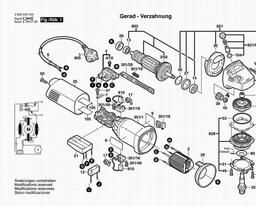 Bosch Angle Grinder PWS 10-125 CE spare parts