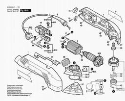 Bosch Delta Sander PDA 240 E spare parts