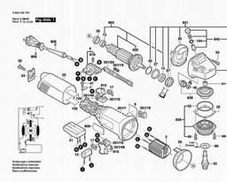Bosch Angle Grinder PWS 13-125 CE spare parts