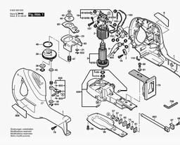 Bosch General Purpose Saw PFZ 600 spare parts