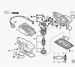 Bosch Orbital Sander PSS 200 A spare parts