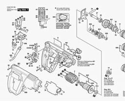 Bosch Rotary Hammer PBH 200 FRE spare parts
