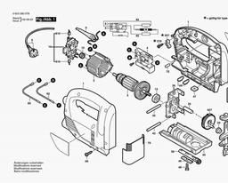Bosch Combi Jigsaw Perfect PST 650 spare parts