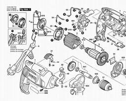 Bosch Percussion Drill PSB 650 RA spare parts