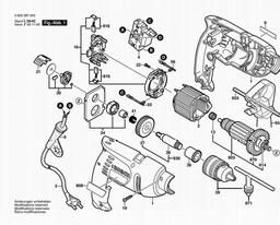 Bosch Percussion Drill PSB 500 spare parts