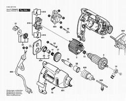 Bosch Percussion Drill PSB 500 spare parts