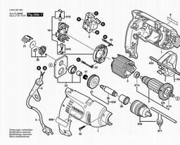 Bosch Percussion Drill PSB 500-2 spare parts