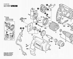 Bosch Percussion Drill PSB 550 RE spare parts