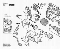 Bosch Percussion Drill PSB 550 RE spare parts