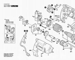 Bosch Percussion Drill PSB 500 RE spare parts