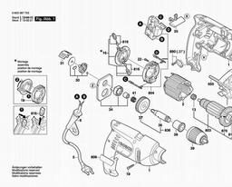Bosch Percussion Drill PSB 500 RES spare parts
