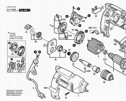 Bosch Percussion Drill PSB 500 RE spare parts